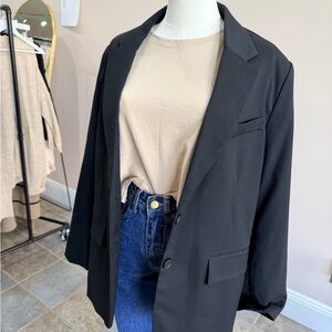 Classic Black Blazer Jacket